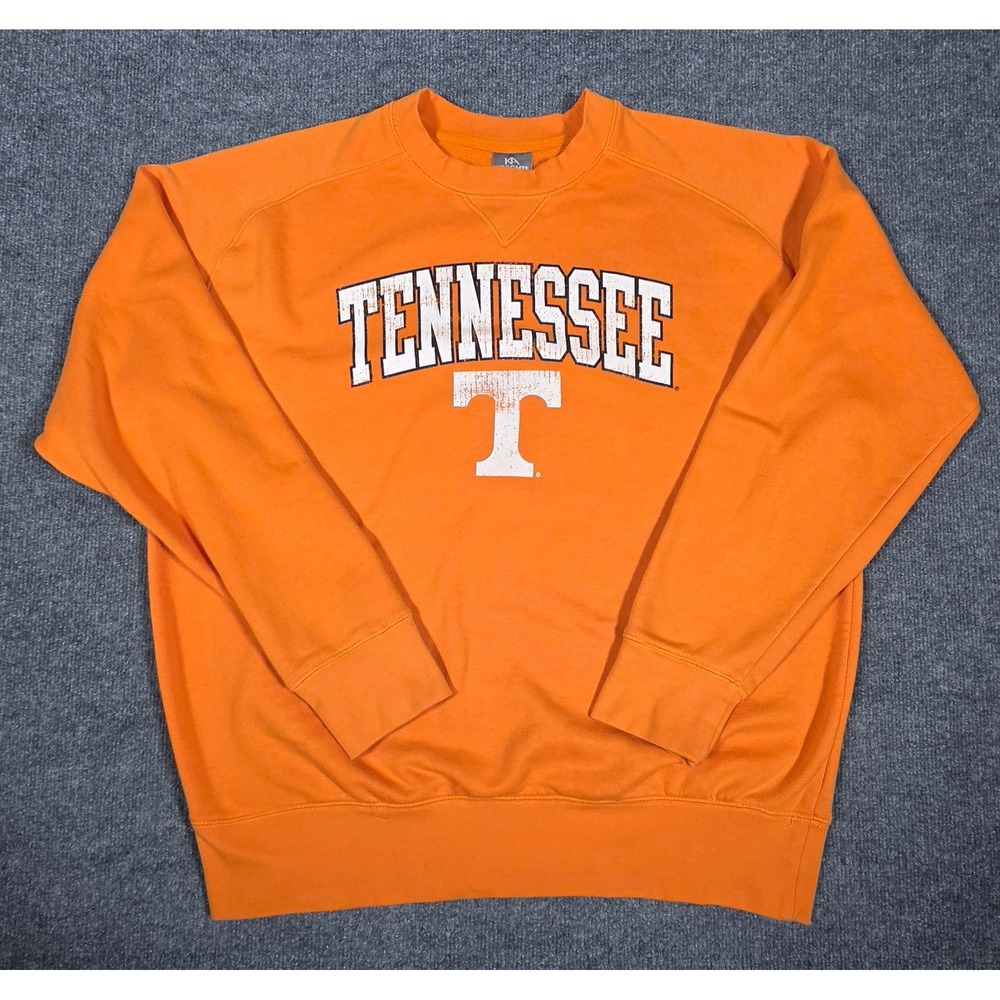 Knights Apparel Tennessee Volunteers Crewneck Sweatshirt Orange Mens XL Raglan